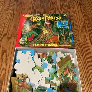 Melissa & Doug; Puzzle; 100 pieces; Rainforest